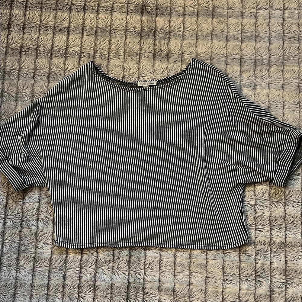 3/$15 Striped Crop Shirt